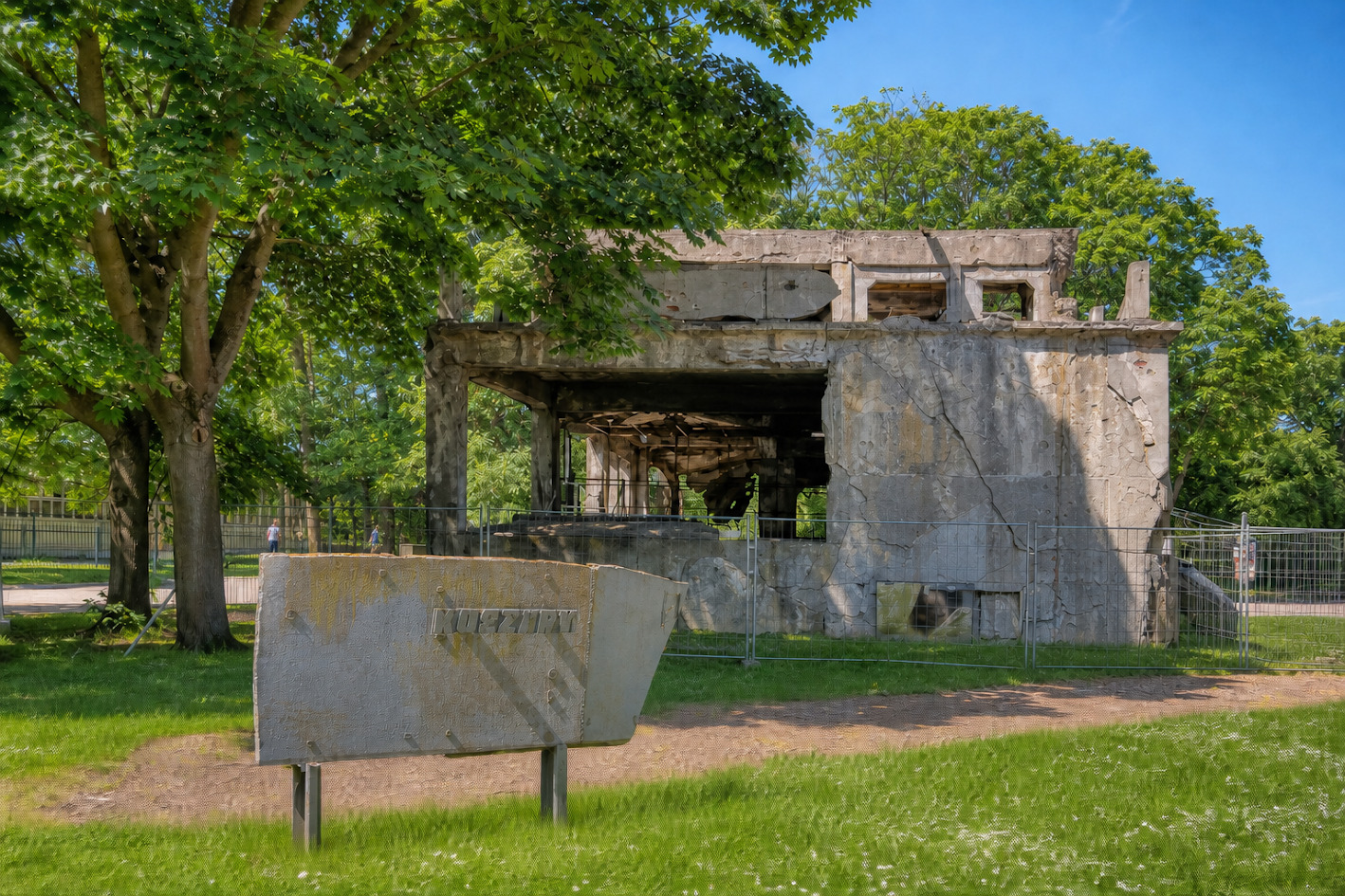 Westerplatte, ruiny baraków